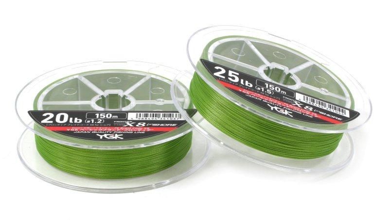 Шнур YGK Frontier Braid Cord X8 150m (зелёный) #0.8/0.148mm 14lb/6.3kg 5545.02.95 фото