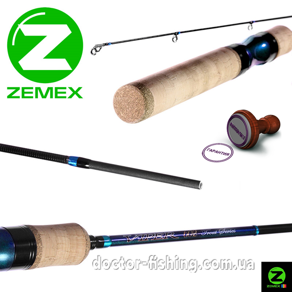 Спиннинг ZEMEX VIPER Trout 722L 2.2-12 g 8,80607E+12 фото