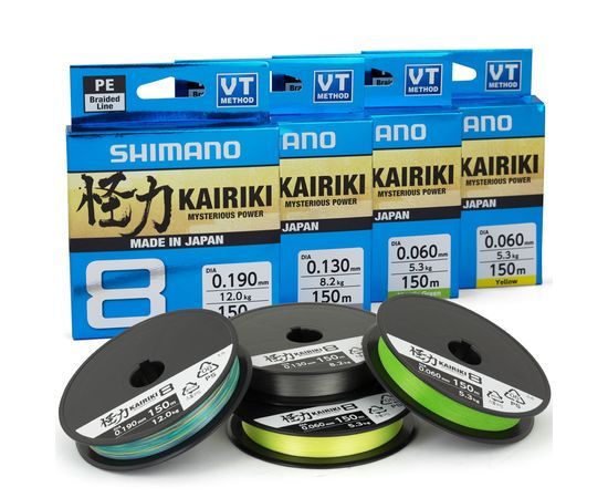 Шнур Shimano Kairiki 8 PE (Серый) 150m 0.28mm 29.3kg (Шнур) 2266.97.16 фото