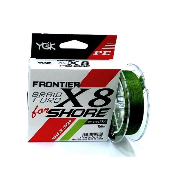 Шнур YGK Frontier Braid Cord X8 150m (зелёный) #1.0/0.165mm 16lb/7.2kg 5545.02.96 фото